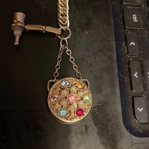 Vintage perfume bottle bracelet gold tone sturdy clasp/closure